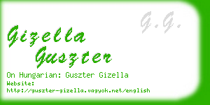 gizella guszter business card